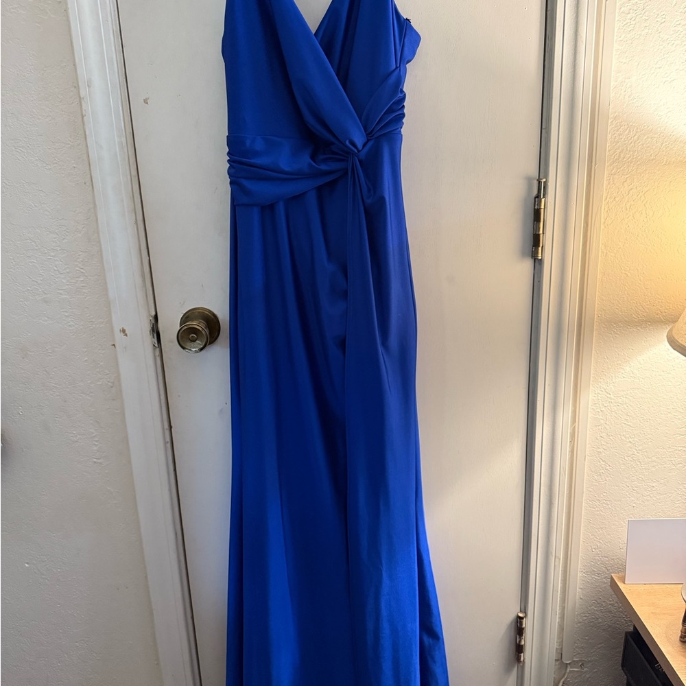B. Smart Royal Blue Maxi Dress